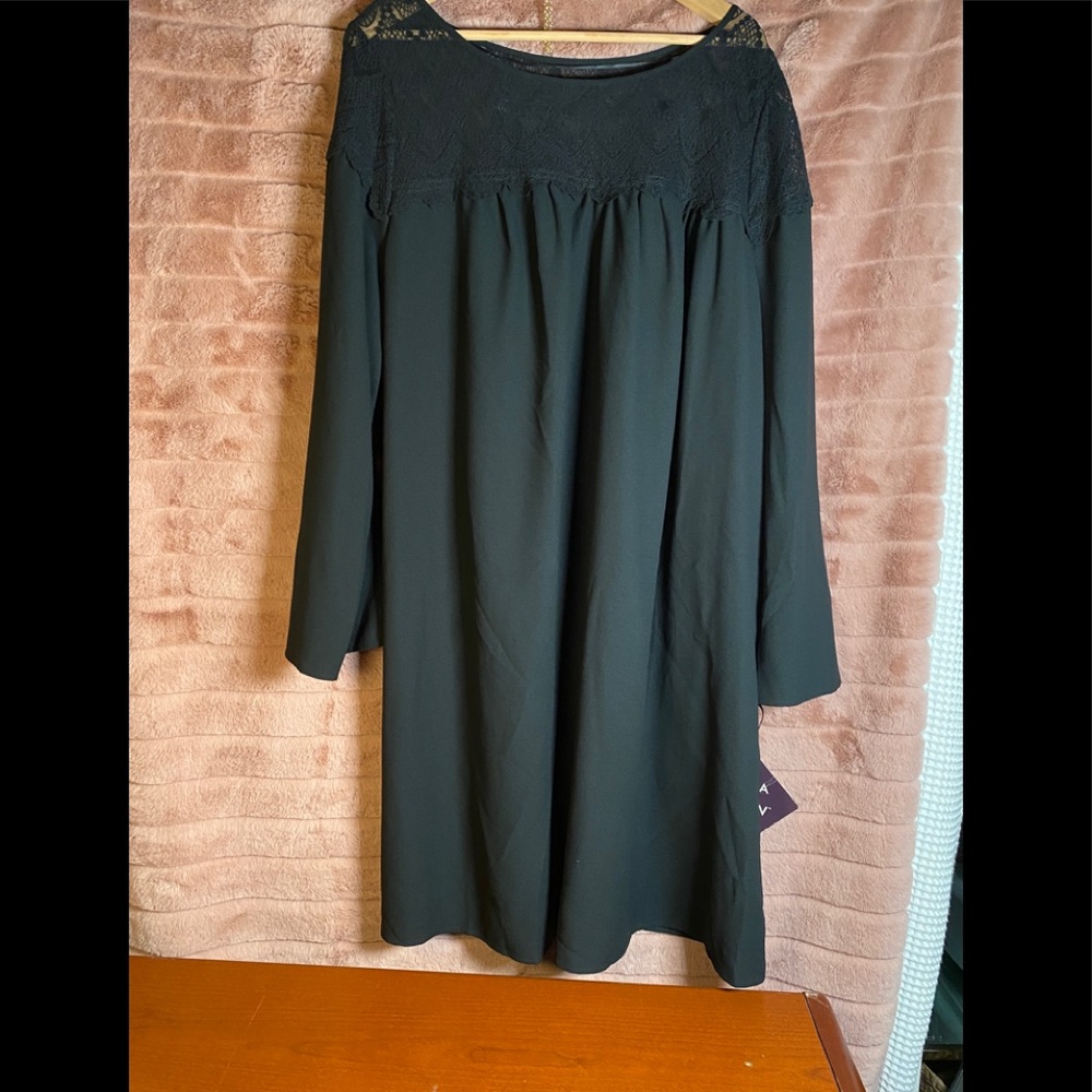 Ava Viv dress black 3x new w tag